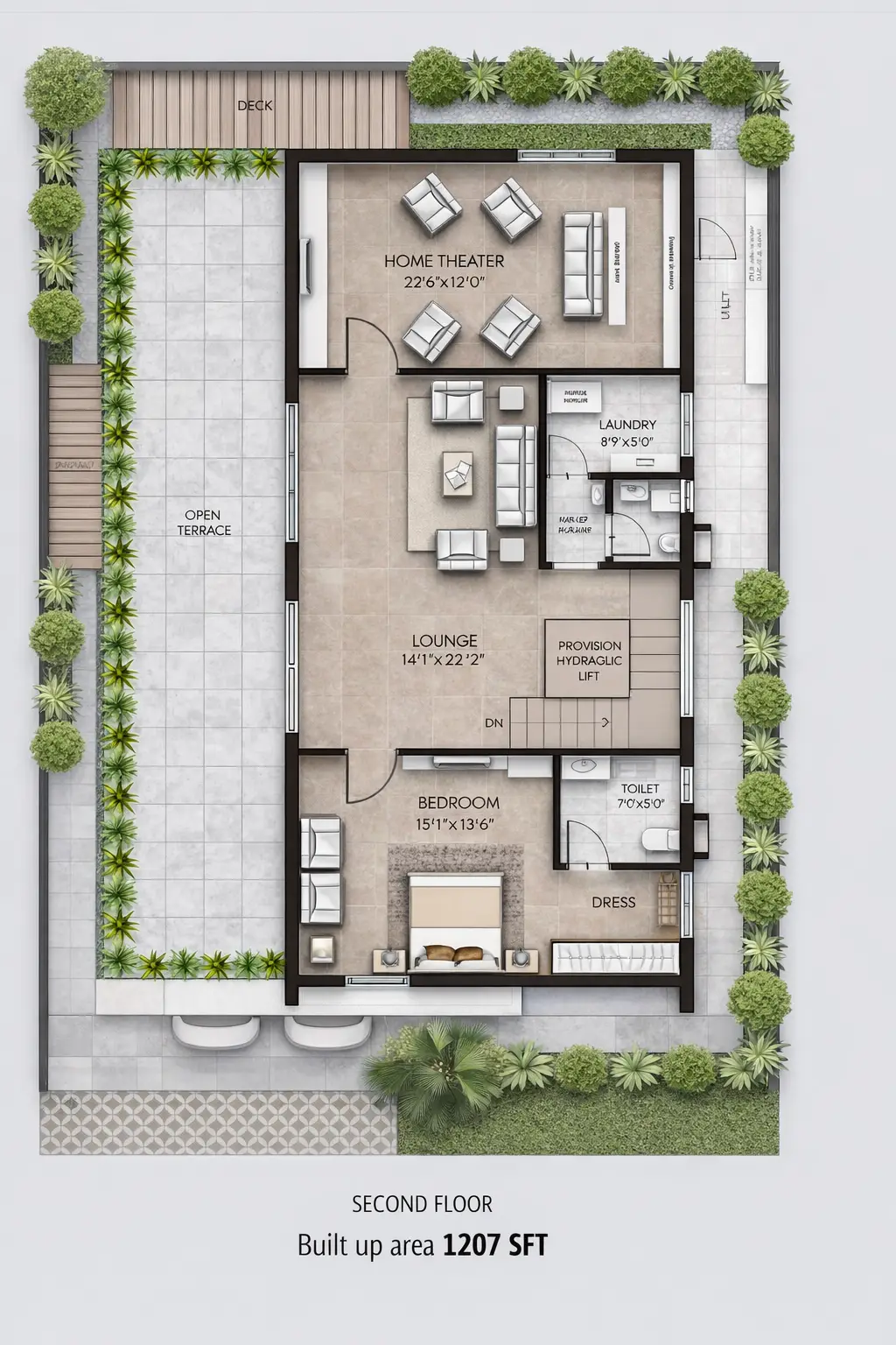 ALTILIA Second Floor Architectural Plan