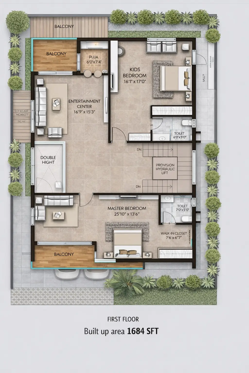 ALTILIA First Floor Architectural Plan