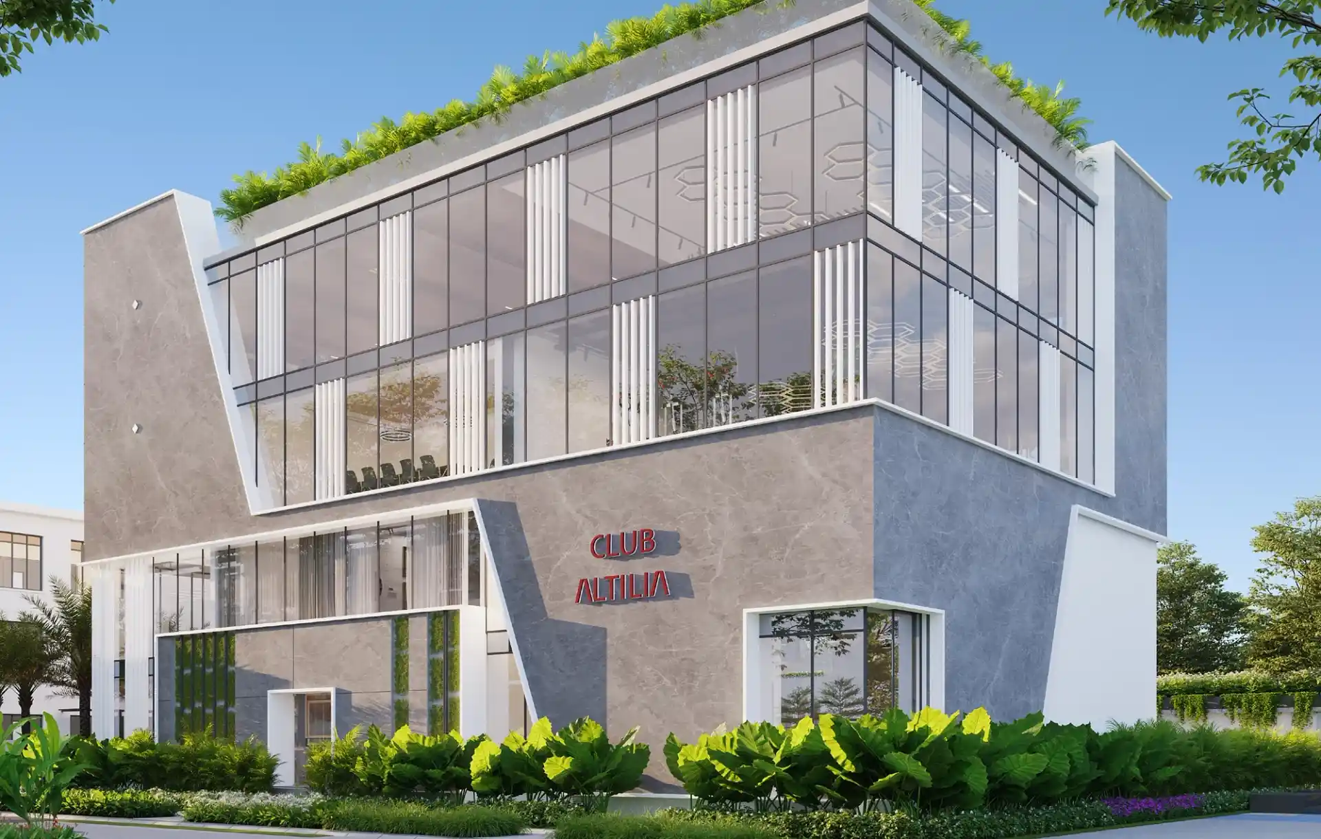 Enhanced Ultra-Luxury Clubhouse Building Render