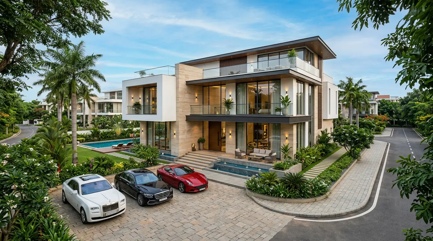 Ultra luxury modern 4BHK villa in Hyderabad