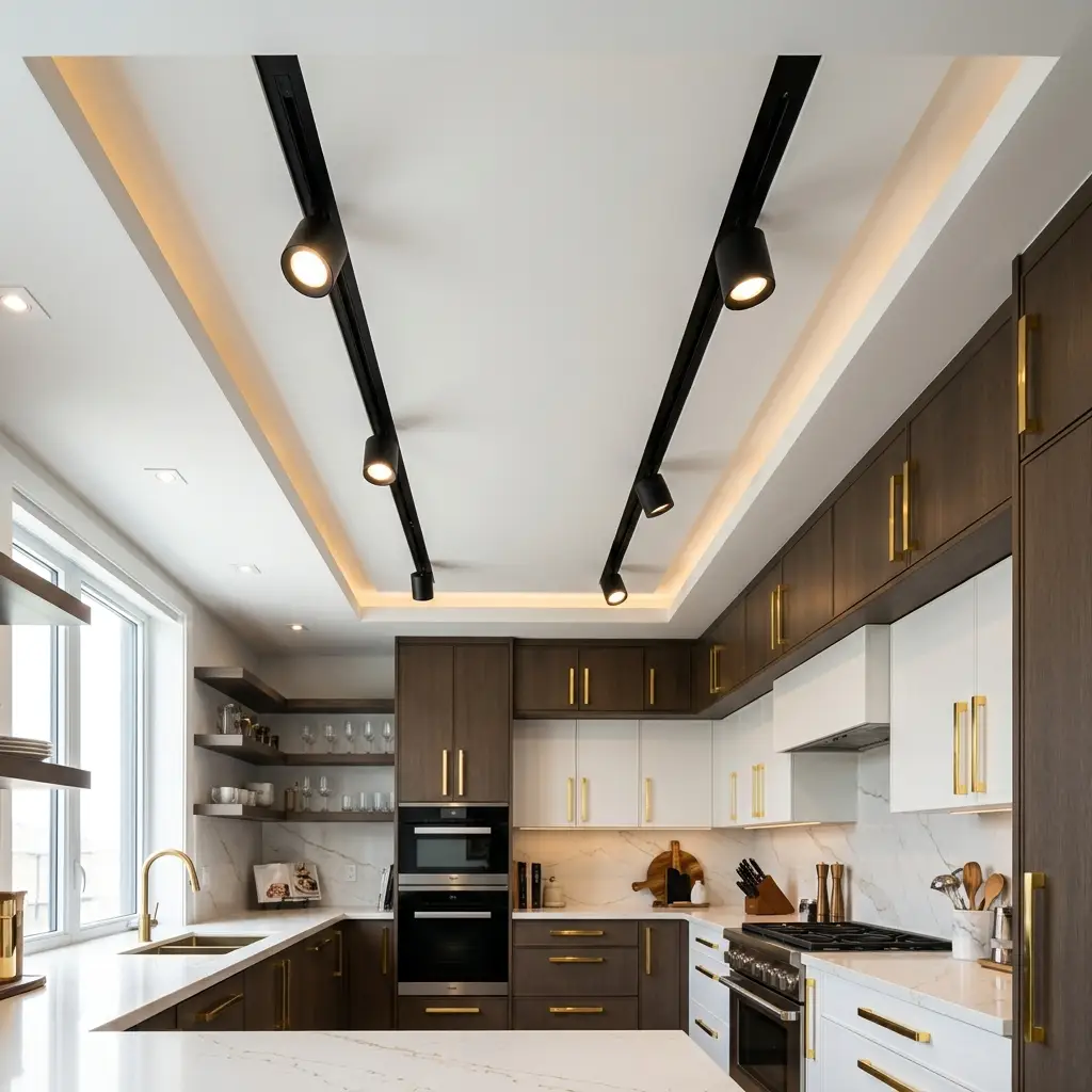 Modern kitchen ceiling